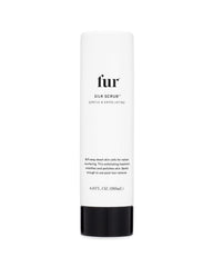 Fur Silk Scrub bottle with pump, signaling easy exfoliation for smoother skin.