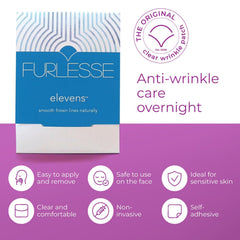 Furlesse Elevens pack 30 patches highlights month-long non-invasive wrinkle-smoothing option.