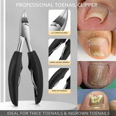 Fuwddy pedicure knife with three blades for versatile nail care at home