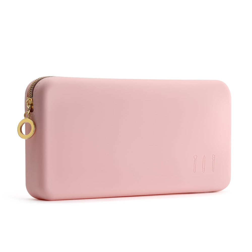 FVION zipper makeup bag open for quick travel access and organization