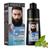 Fvquhvo beard dye bottle applying quick facial hair color
