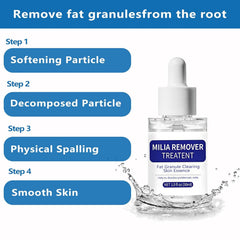 Fvtcnbu Bitank Milia Remover applied to cheeks and forehead for smoother texture