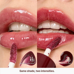 fwee 3D Voluming Gloss high-shine finish on lips