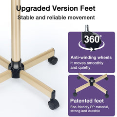 FWOD BIBTO premium salon tray metal feet provide stable placement