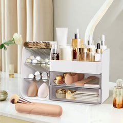 FZHZZ Makeup Organizer countertop drawers keeps cosmetics organized and accessible.