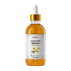 Gaayou Warm Vanilla Bean Body Oil bottle ready for gentle post-shower hydration.