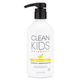 Gabriel Cosmetics Clean Kids Naturally Conditioner bottle with banana smoothie scent for gentle detangling.