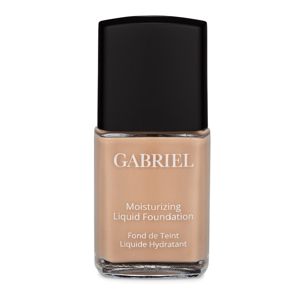 Gabriel Cosmetics liquid foundation natural beige bottle for a natural-looking complexion.