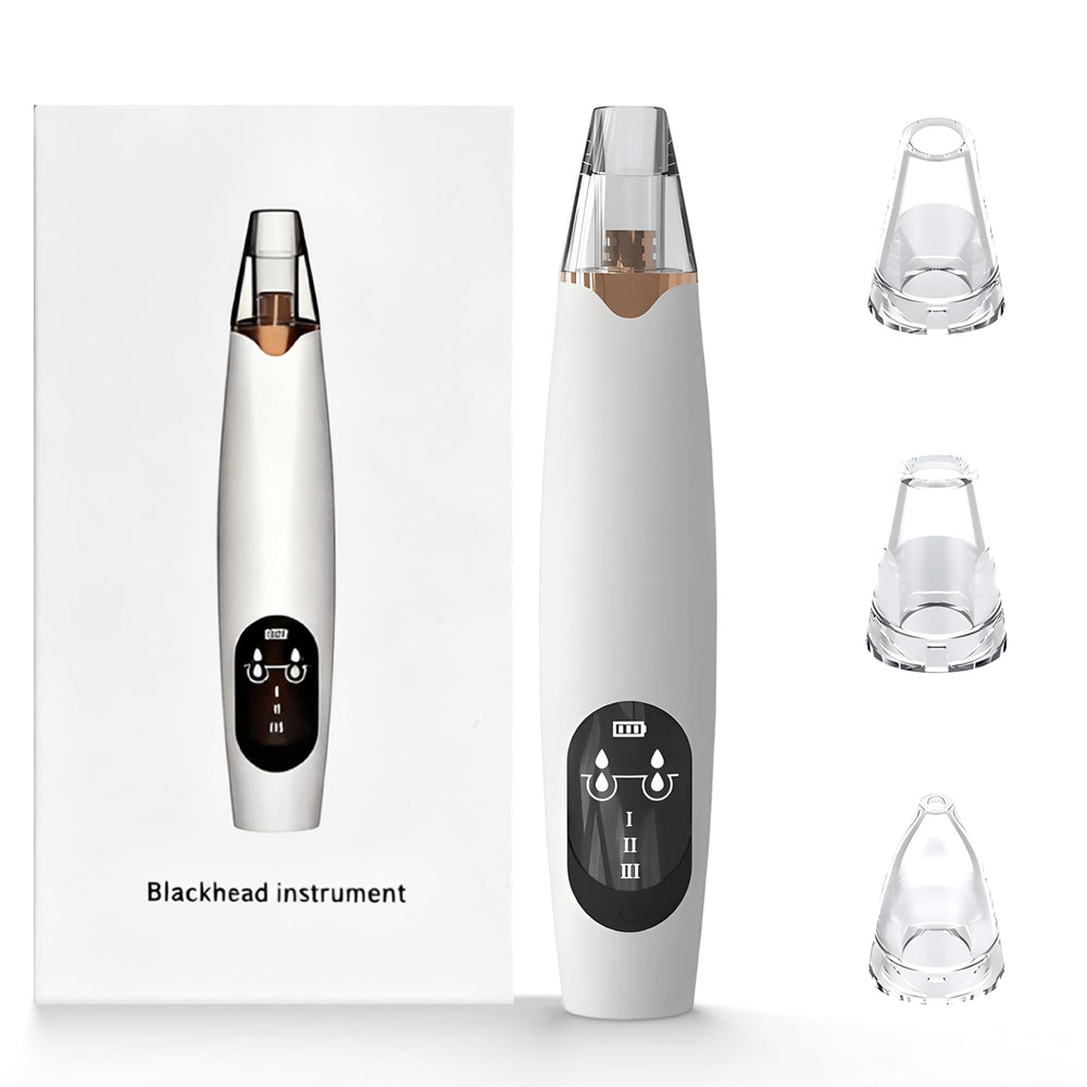 Gacavks facial pore vacuum demonstrates 3 suction levels for personalized cleansing