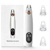 Gacavks facial pore vacuum demonstrates 3 suction levels for personalized cleansing