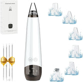 Gackoko Blackhead Remover vacuum display shows suction and battery status for easy routines.