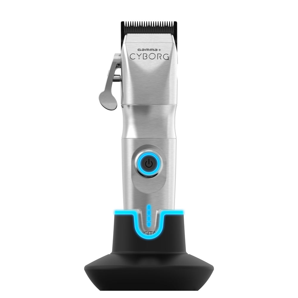 Gamma+ Cyborg clipper digital motor delivers smooth, precise cuts.