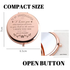 GAOLZIUY two-sided magnifying mirror offers 2x magnification for detail-focused touch-ups