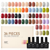 GAOY 36-pcs gel nail polish set with 32 colors enables versatile all-season manicure ideas