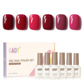 GAOY Berry Collection hot pink swatch for vibrant at-home manicure options.