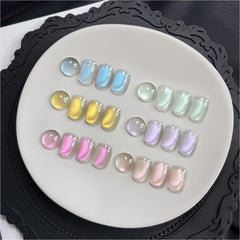 GAOY cat eye gel nail polish set front view for at-home nail art