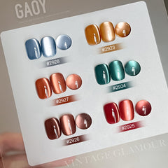 GAOY Cat Eye Magnet closeup highlights pattern creation during curing.