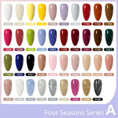 GAOY glossy top coat closeup shows durable salon shine for glossy manicures.