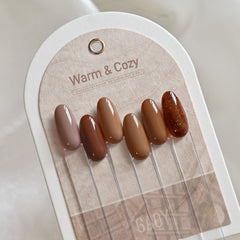 GAOY hazelnut chocolate gel nail polish packaging ready for salon or home kits