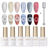 GAOY holographic cat eye magnet close-up for custom nail patterns