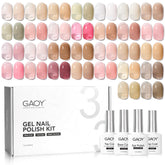 GAOY Jelly Gel nail-polish-kit collection displays vibrant shades for at-home nail art exploration