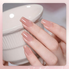 GAOY Jelly UV Gel Nail Polish kit box with six colors