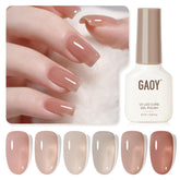 GAOY Jelly UV Gel Nail Polish Rose Quartz bottle for at-home manicure