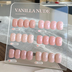 GAOY Macaron gel set nude creams swatches for minimalist manicures