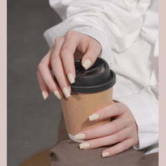 GAOY dark tan swatch shows rich fall shade with subtle glossy gel sheen