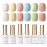 GAOY pastel spring blue gel bottle for long-lasting DIY manicure