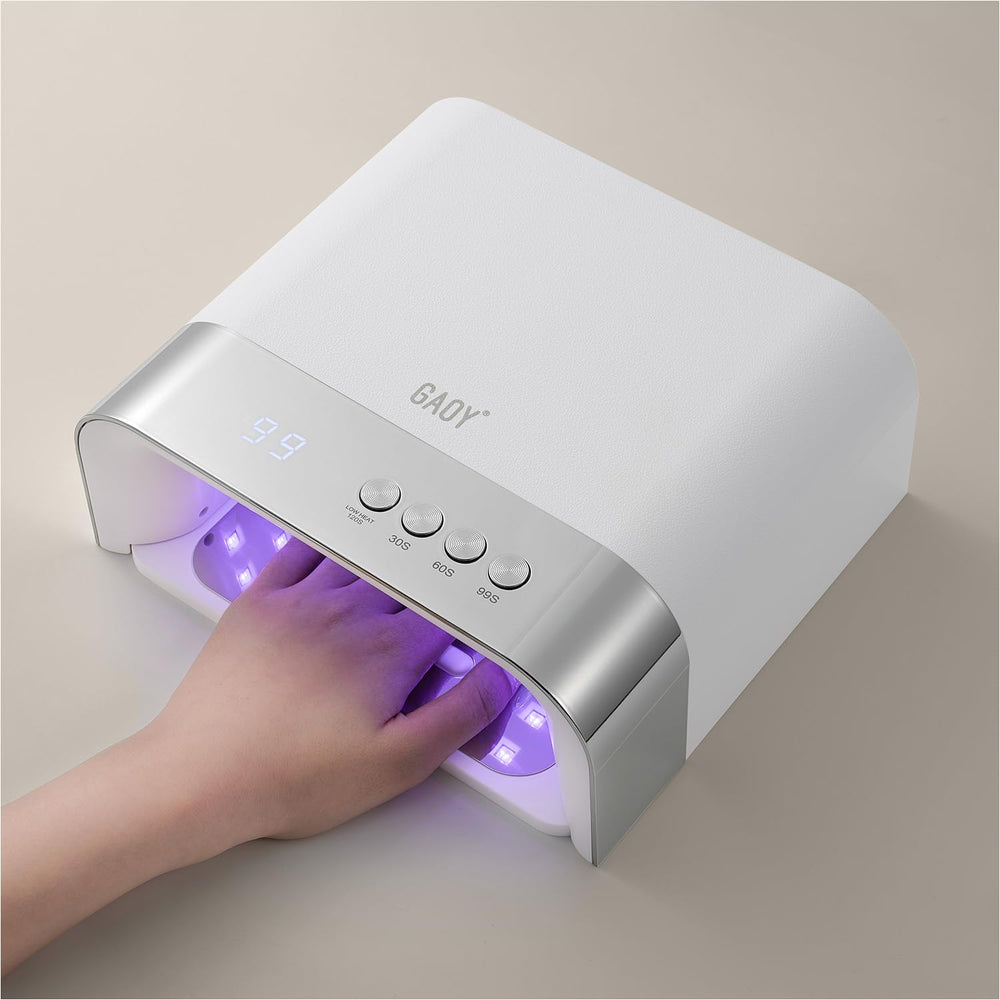 GAOY professional UV nail lamp big-cavity for long nails and press-ons