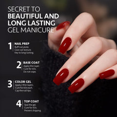 GAOY UV/LED lamp cures gel polish in 60 seconds