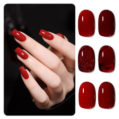 GAOY Viva Chili gel polish set bottles front for vibrant manicure options.