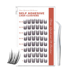 GAQQI self-adhesive lash clusters for quick, mess-free application