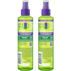 Garnier Fructis Curl Refresher hands application shows hydrating mist redefining curls