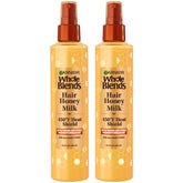 Garnier Hair Honey Milk 450F bottle for heat protection across hair types