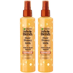 Garnier Hair Honey Milk 450F bottle for heat protection across hair types