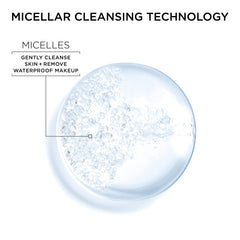 Garnier Micellar Water face cleanse illustrating no-rinse cleansing.