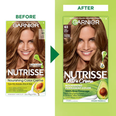 Garnier Nutrisse after-color conditioner smooths and seals moisture