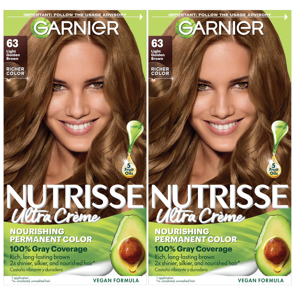 Garnier Nutrisse bottle pour shows nourishing oils for even color