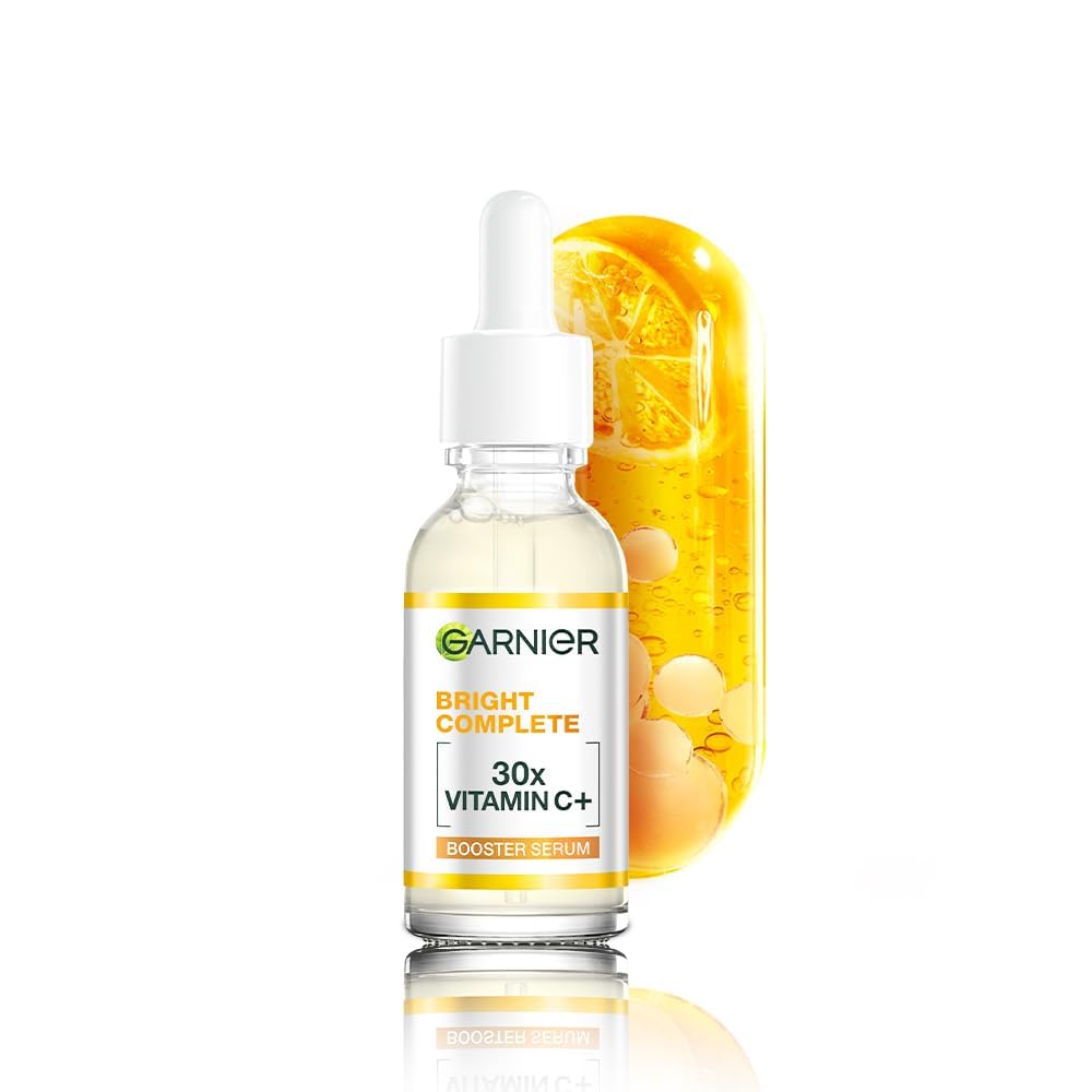 Garnier Skin Naturals Glow Serum bottle showing lightweight hydration for daily use