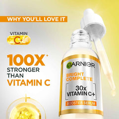 Garnier Serum in hand suggests easy daily application