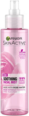 Garnier SkinActive facial mist bottle provides quick hydration for refreshed, soothed skin.