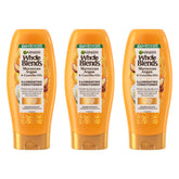 Garnier Whole Blends conditioner bottle with argan and camellia oils for radiant shine
