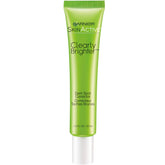 Garnier SkinActive Clearly Brighter bottle shows dark spot reduction and brightening.
