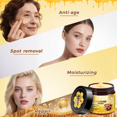 GARPGONA Bee Venom Cream ingredient-closeup highlights natural components for balanced hydration.