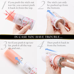 Gatsby Tancho cherry blossom fragrance adds refined scent during styling.