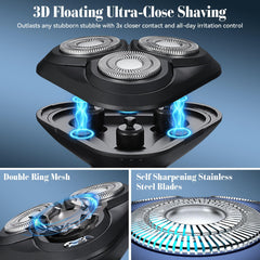 Gaurins electric razor charging stand with integrated storage keeps tools organized