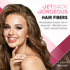 GBG Hair Fibers Tap to dispense near thinning areas for quick application.