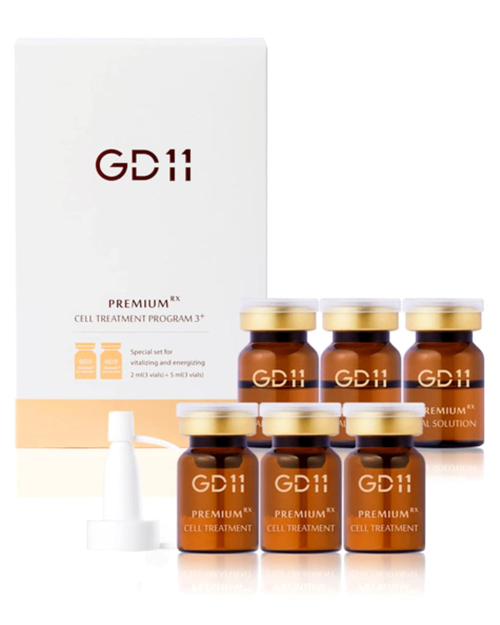 GD11 Premium Cell Treatment packaging front for an at-home anti-wrinkle skincare routine.